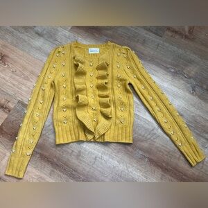 Mustard Yellow Ruffle Sweater